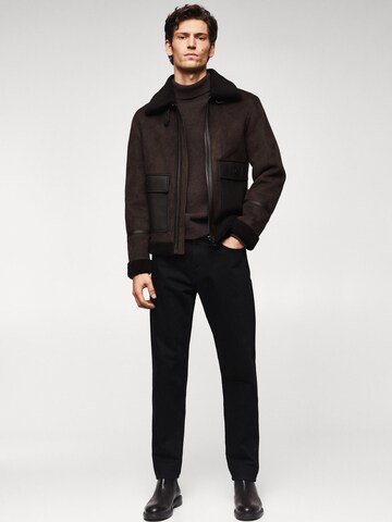 MANGO MAN Between-Season Jacket 'Cabo' in Brown