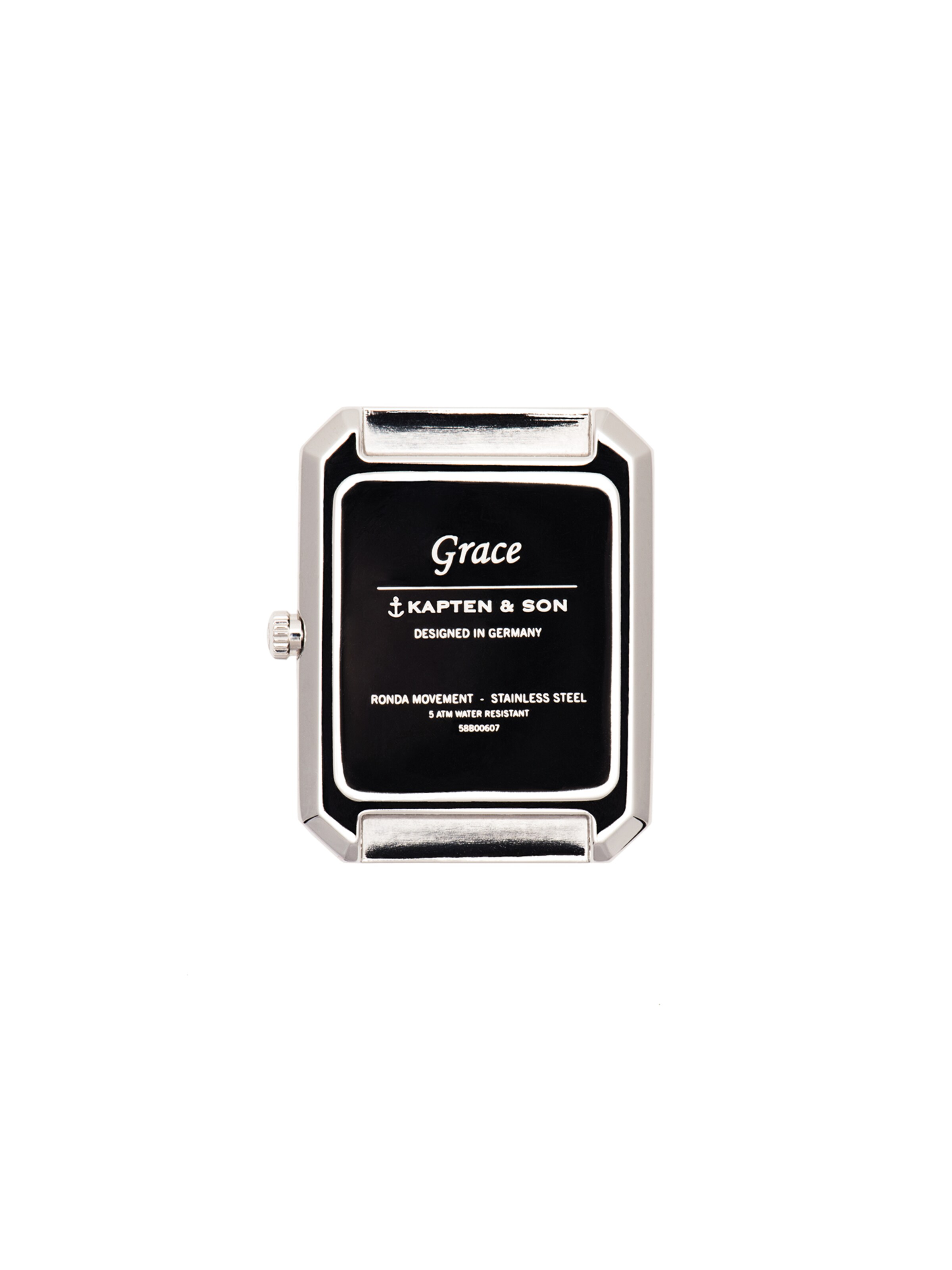 Montre à affichage analogique 'Grace Silver Mesh' Kapten & Son en argent