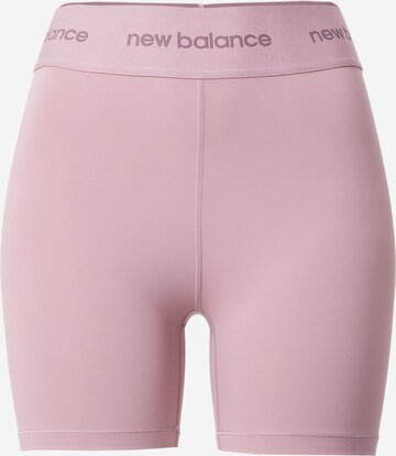 Skinny Pantalon de sport 'Sleek 5' new balance en rose : devant