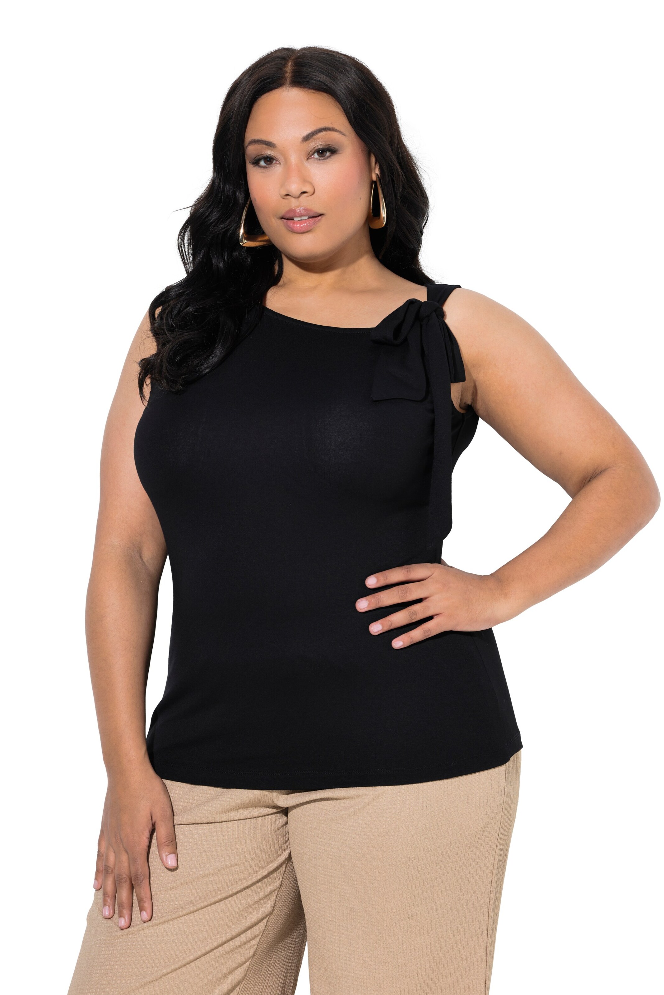 Ulla Popken Shirt in Black: front