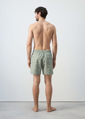 MANGO MAN Board Shorts 'Camu' in Green