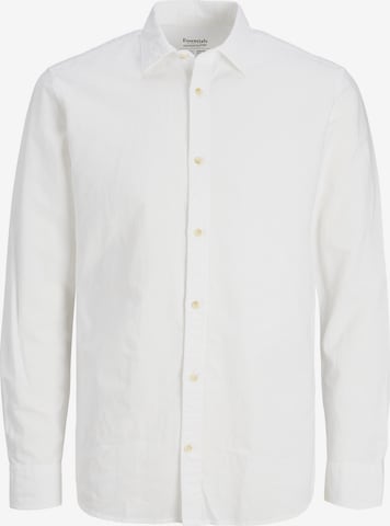 JACK & JONES Button Up Shirt in White: front