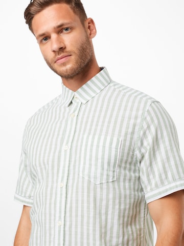 TOM TAILOR Regular fit Button Up Shirt in Green