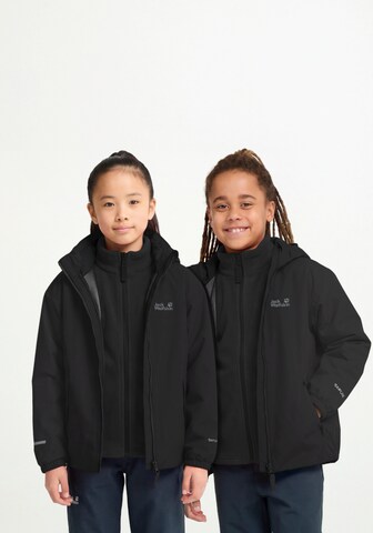 JACK WOLFSKIN Winter Jacket in Black: front