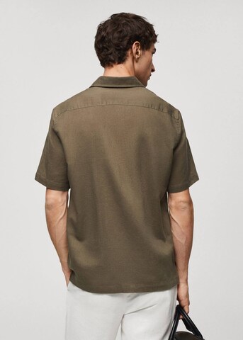 MANGO MAN Regular fit Button Up Shirt 'ants' in Green