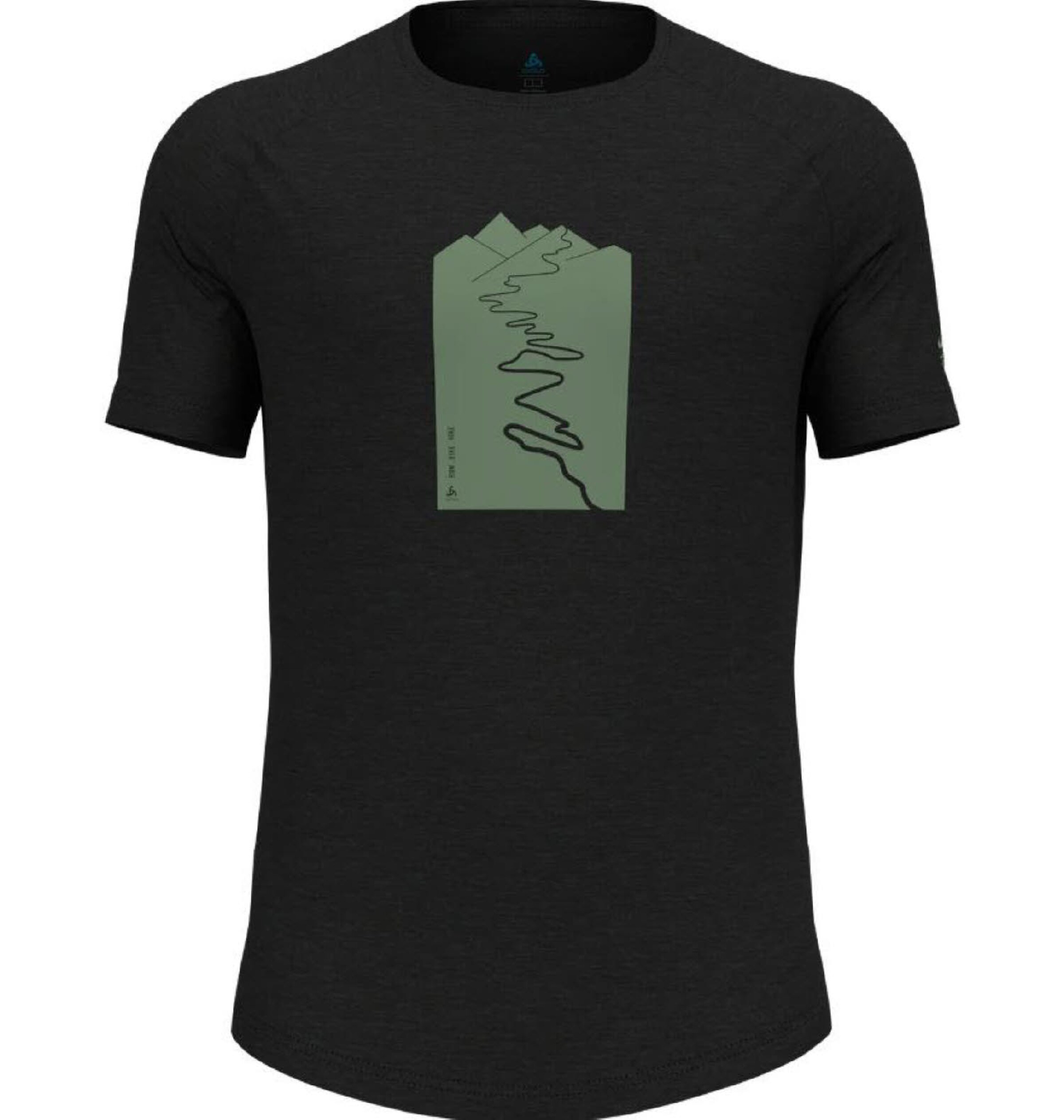 ODLO Funktionsshirt ' ASCENT ' in Schwarz: Vorderseite