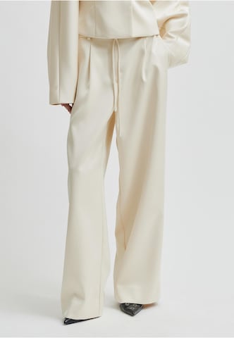 Wide Leg Pantalon à plis 'Dazzle' SECOND FEMALE en beige : devant