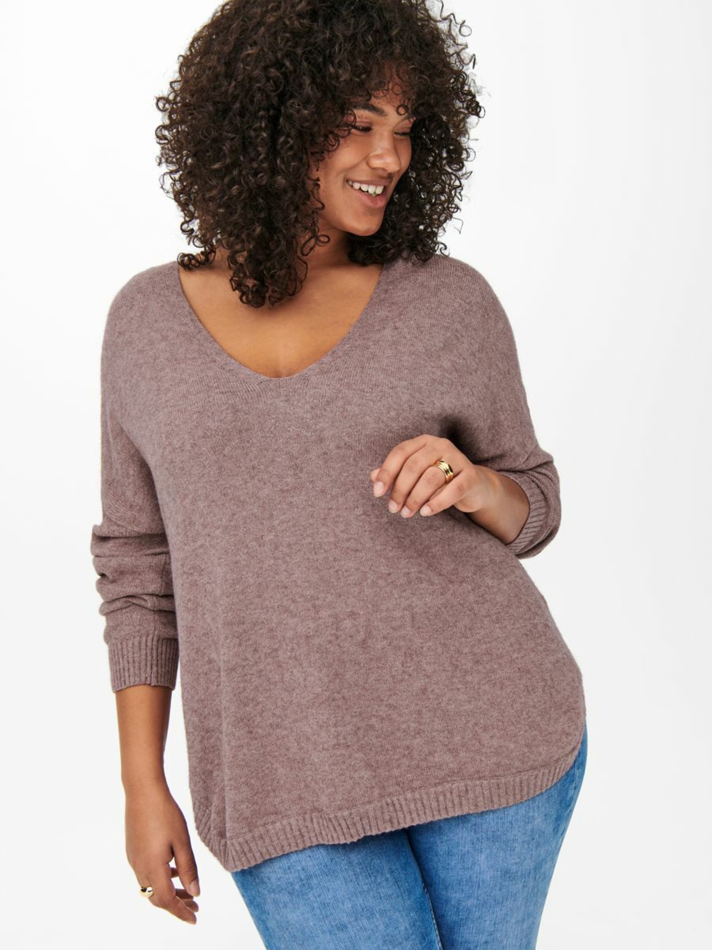 Frauen Pullover & Strick ONLY Carmakoma Pullover 'Margareta' in Pinkmeliert - JR42431 Frauen Pullover & Strick ONLY Carmakoma Pullover 'Margareta' in Pinkmeliert - JR42431