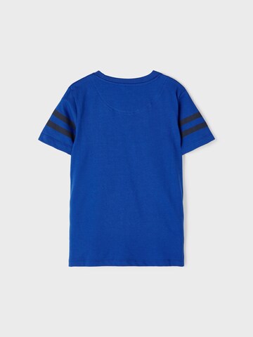 NAME IT T-Shirt 'Lackschool' in Blau