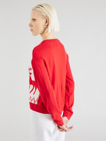 Pullover 'XMAS' di VERO MODA in rosso