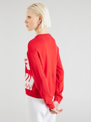 VERO MODA Sweater 'XMAS' in Red