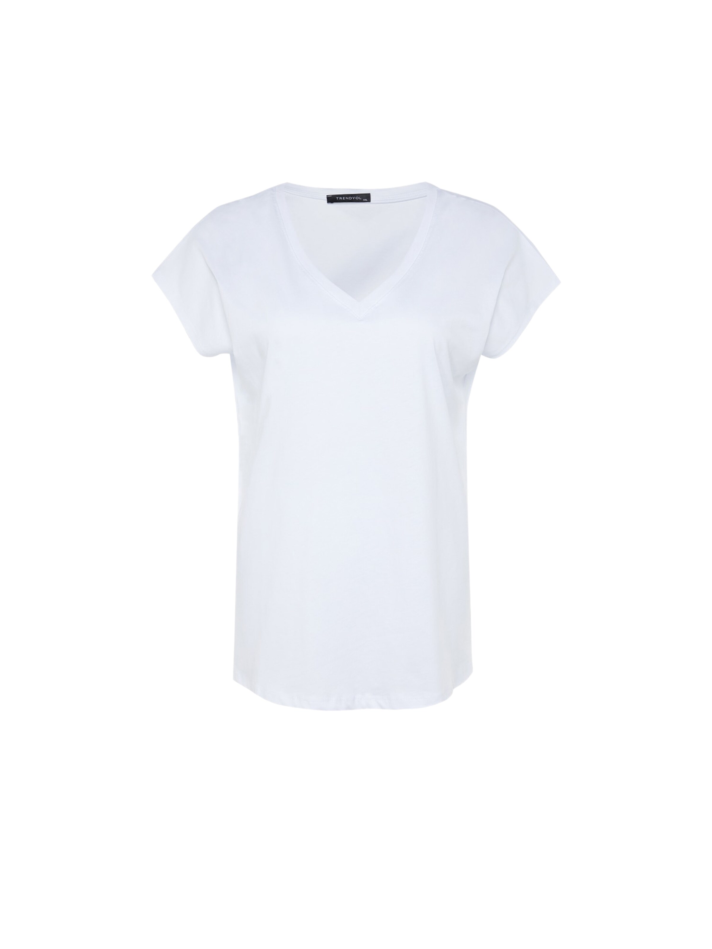 Trendyol Curve - Camiseta en blanco: frente