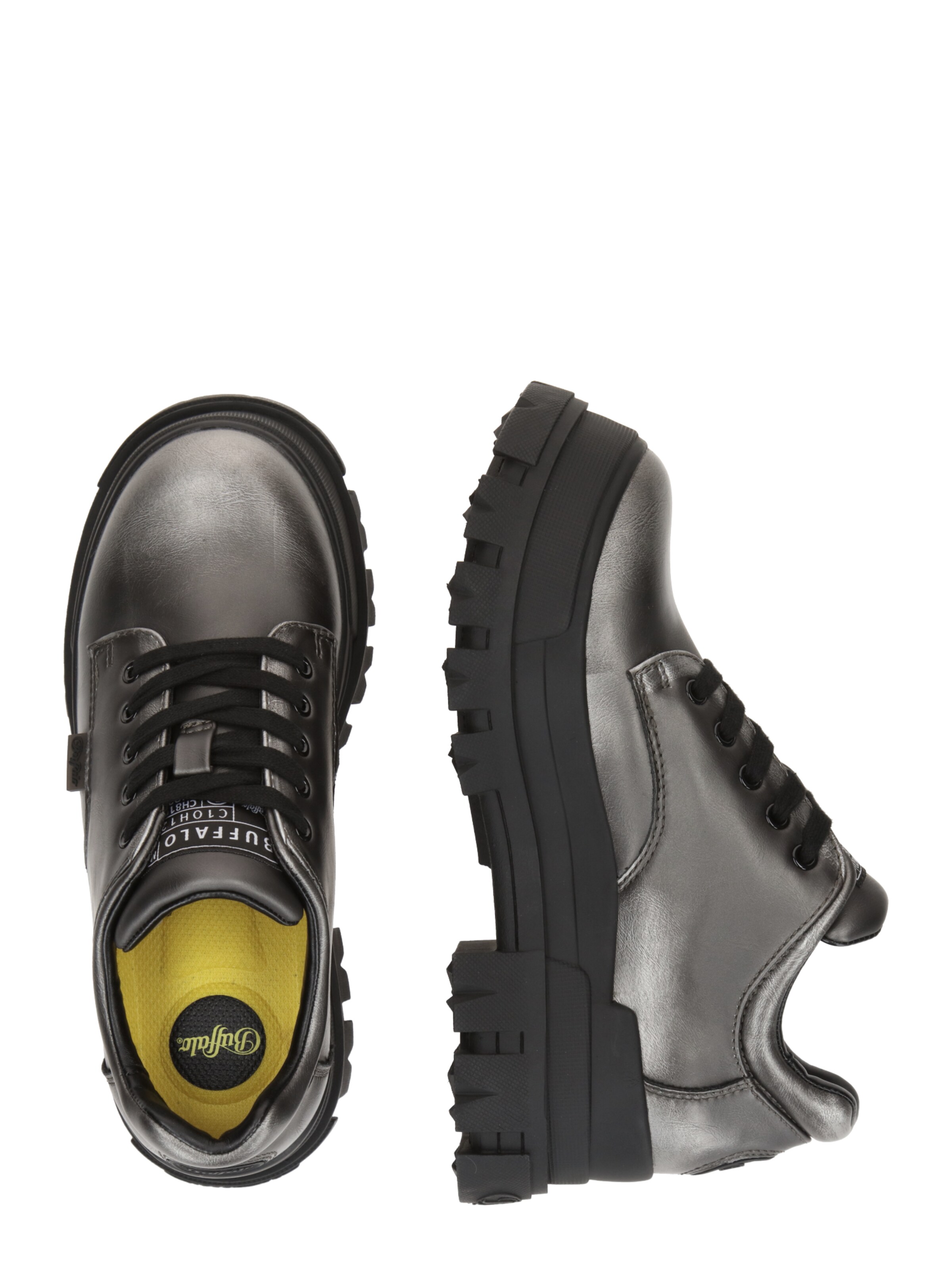 BUFFALO Veterschoen 'Aspha' in Zilver