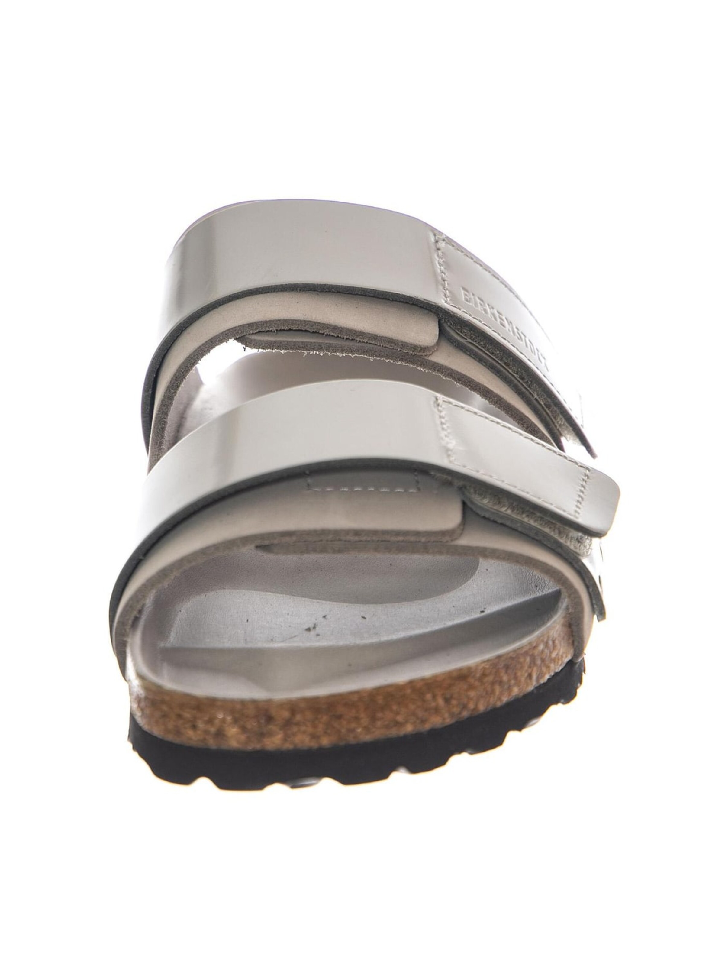 BIRKENSTOCK Sandały 'Uji stone coin, Nubuck Leather/High Shine Leather' w kolorze szary