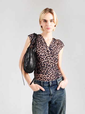 ABOUT YOU Shirt bodysuit 'Stina' in Beige: front