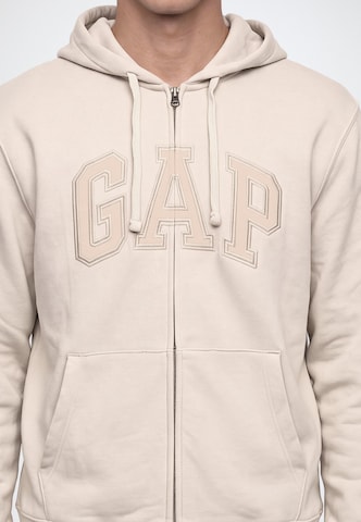 GAP Кофта на молнии в Бежевый
