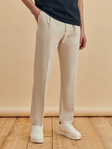 Regular Pantalon à plis 'Gabriel' DAN FOX APPAREL en beige : devant