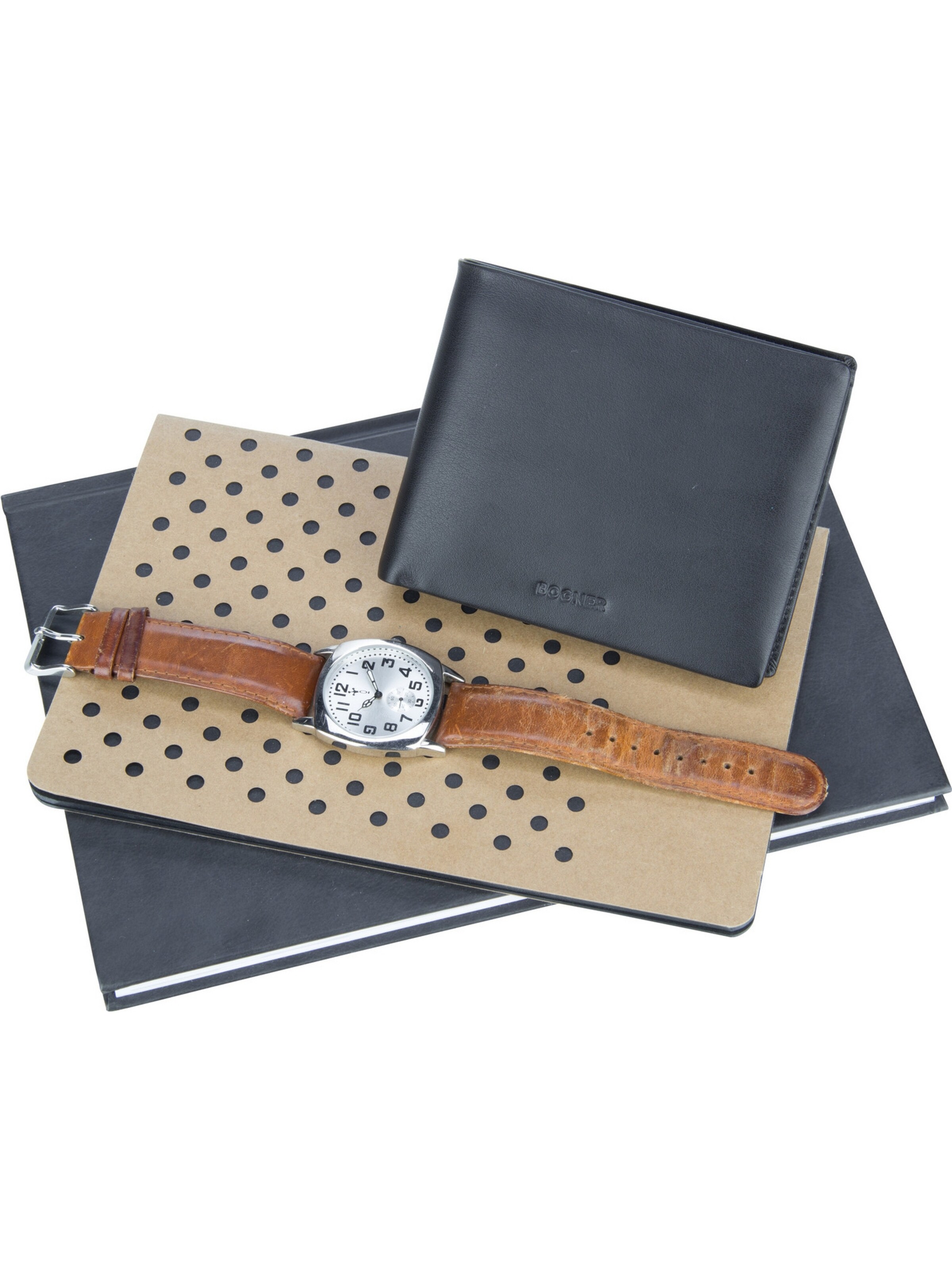 BOGNER - Carteiras 'Aspen Devin BillFold MH10' em preto