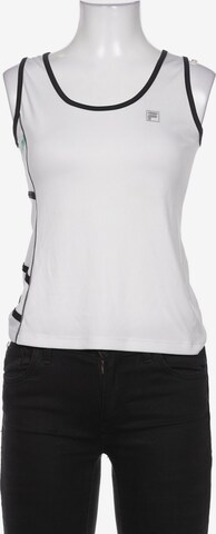 FILA Top & Shirt in XS in White: front