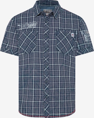 Chemise CAMP DAVID en bleu : devant