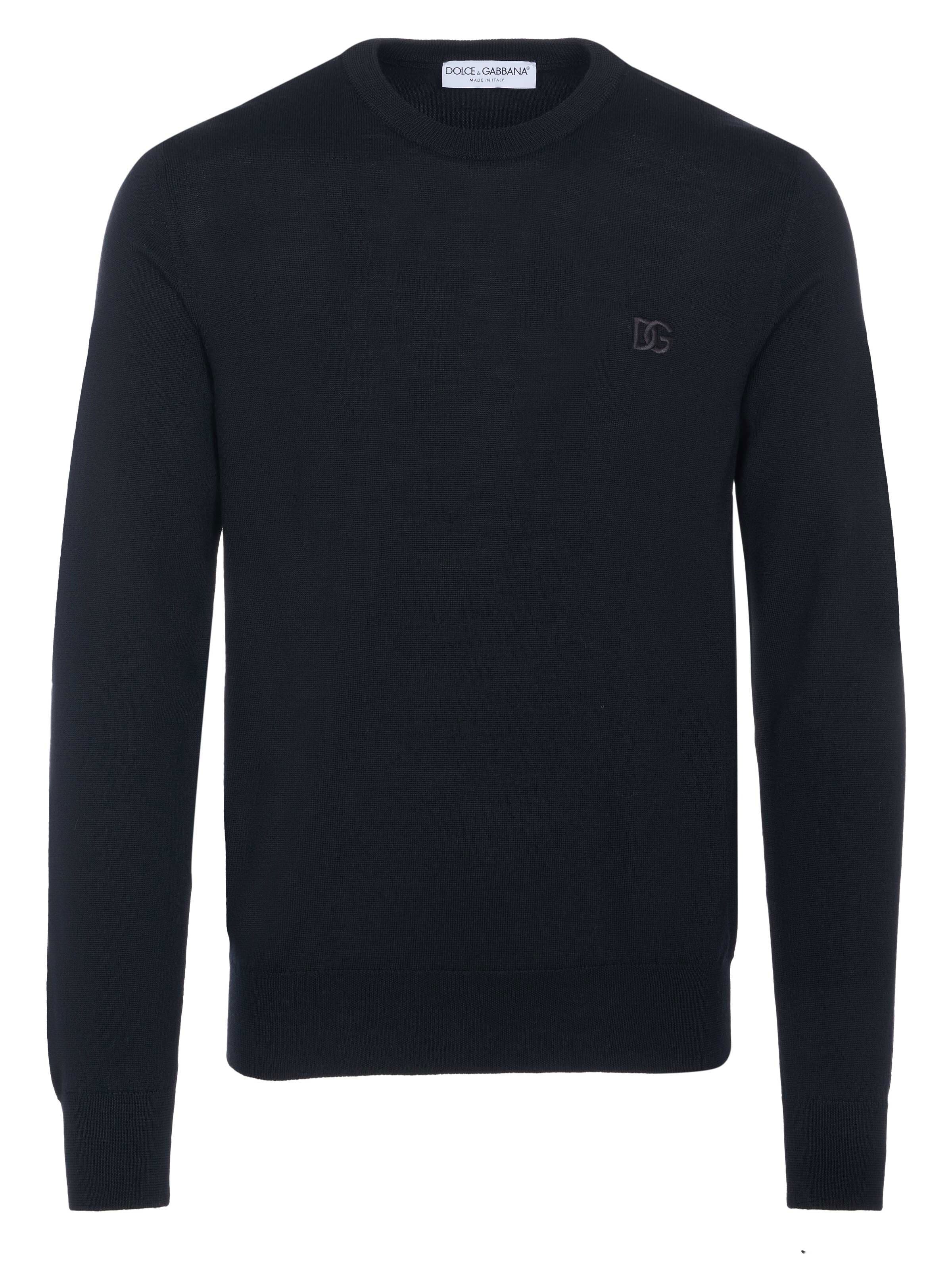 DOLCE & GABBANA - Jersey en negro: frente