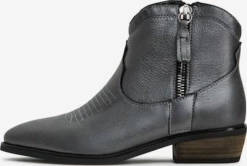 Bottes de cowboy CESARE GASPARI en gris : devant