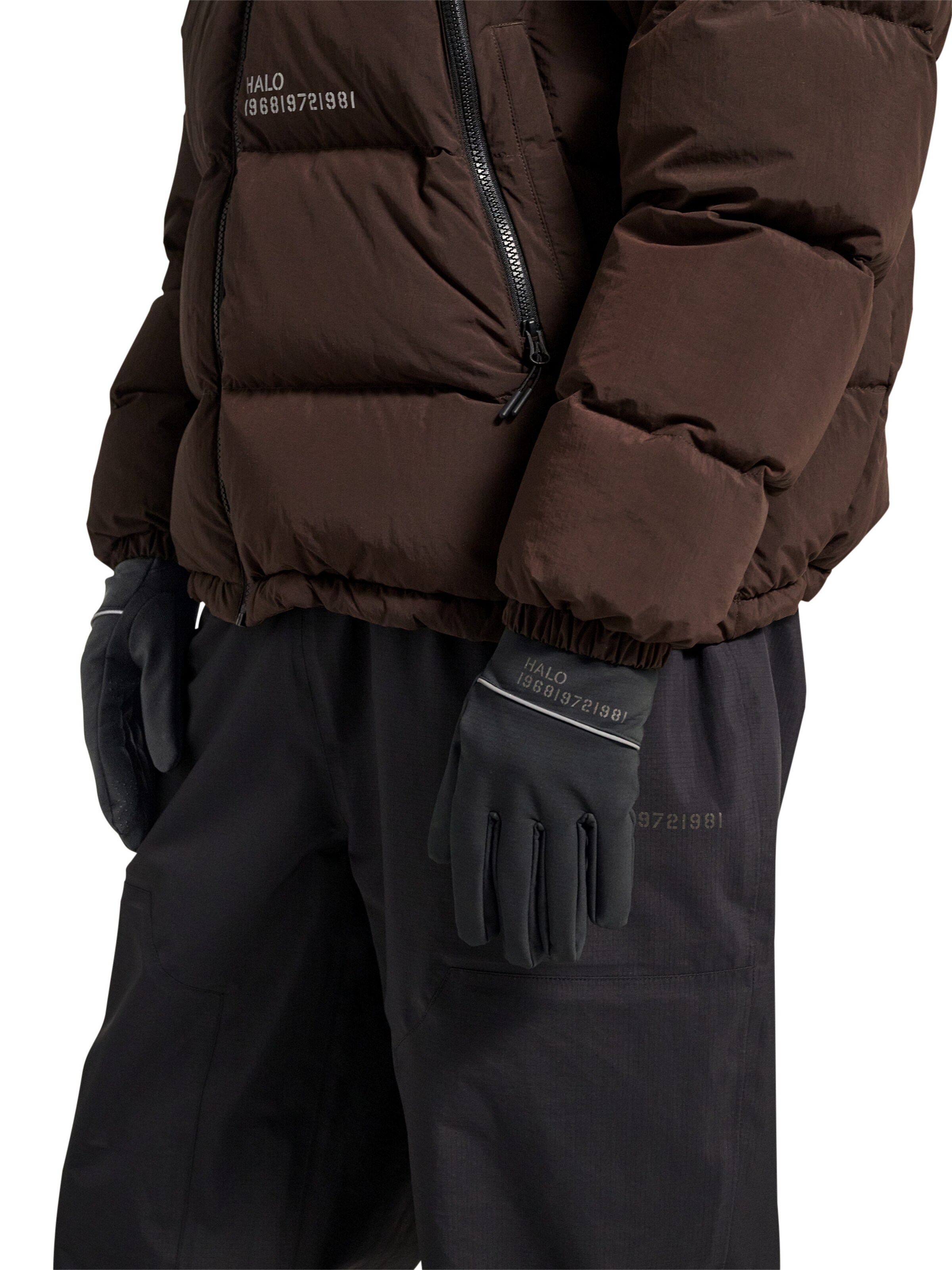 HALO Full Finger Gloves in Black