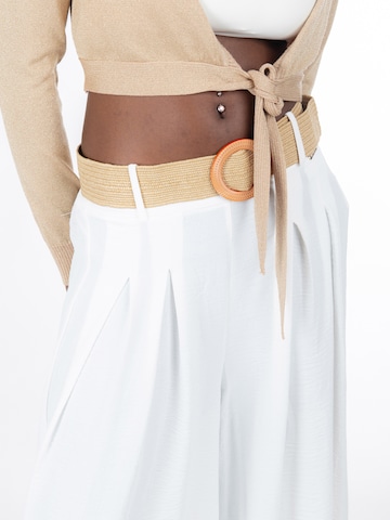 Influencer Loosefit Hose in Weiß