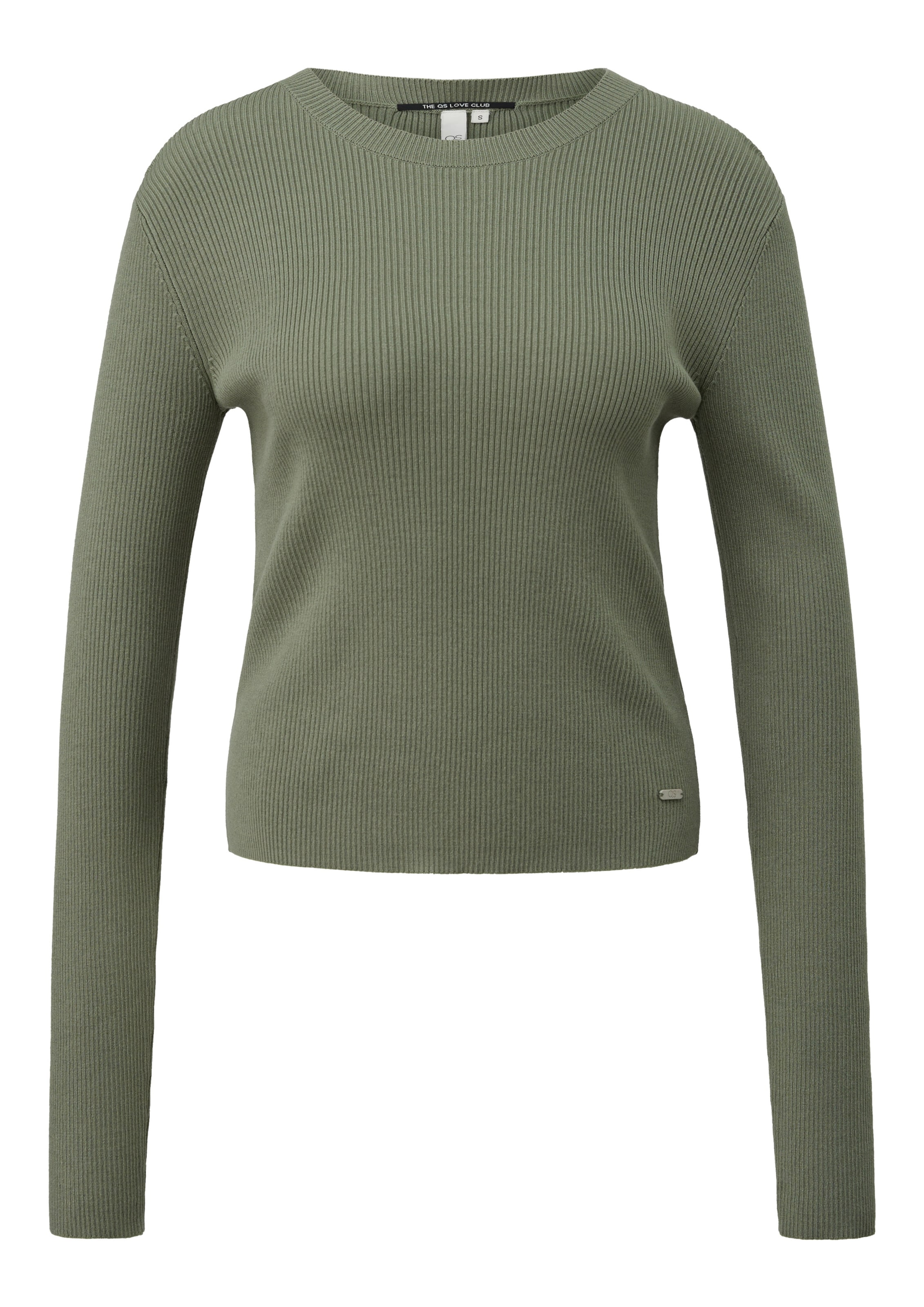 QS Pullover in Grün: Vorderseite