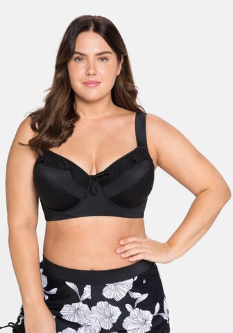 SHEEGO Minimizer Bikinitop in Schwarz: predná strana