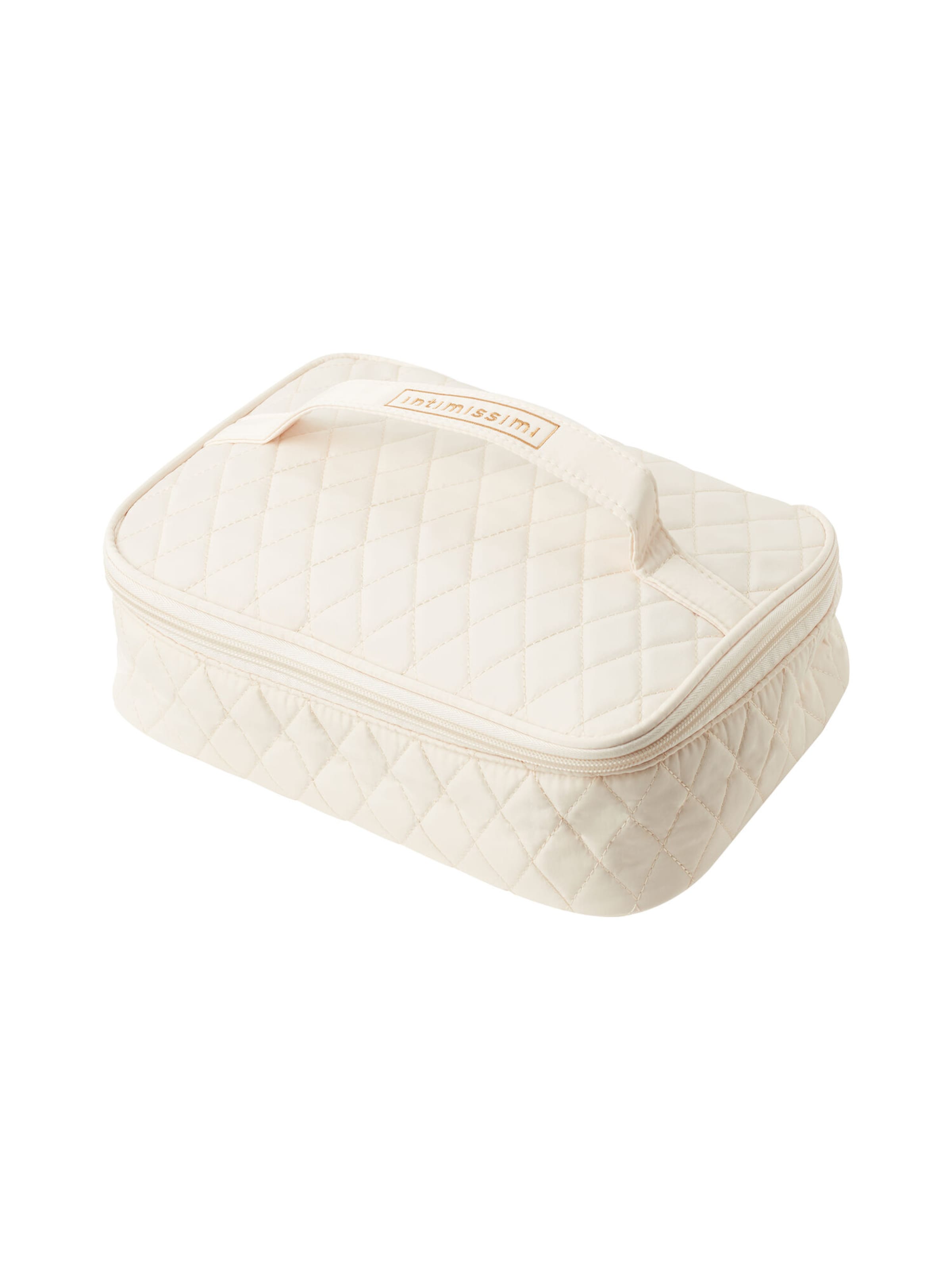 INTIMISSIMI Toiletry Bag in Beige: front