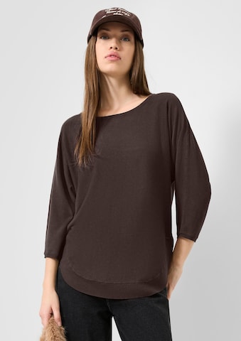 Pull-over QS en marron : devant