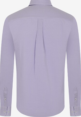 DENIM CULTURE Regular fit Button Up Shirt 'Trent' in Purple
