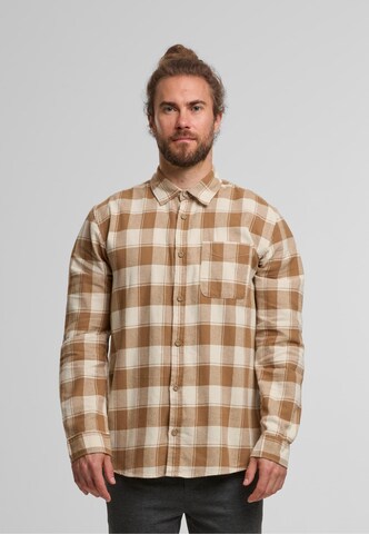 INDICODE JEANS Regular fit Button Up Shirt in Orange: front