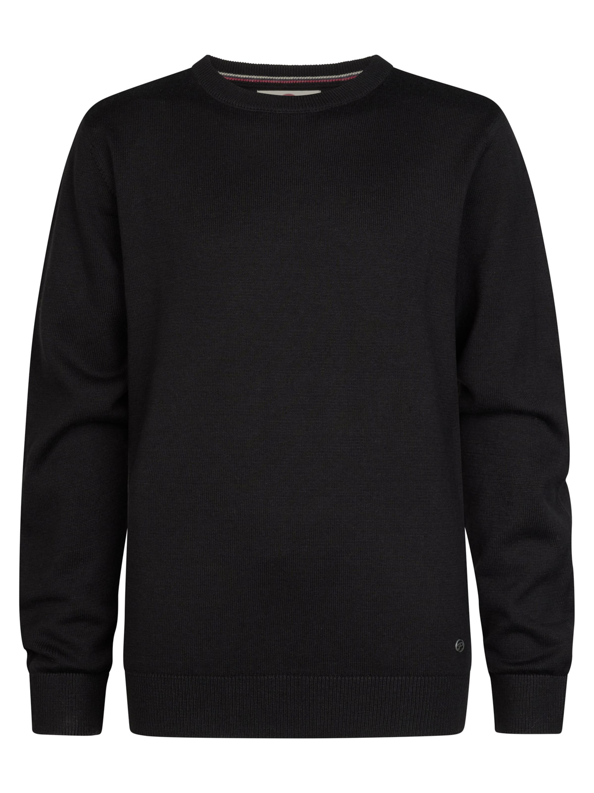 Pull-over Petrol Industries en noir : devant
