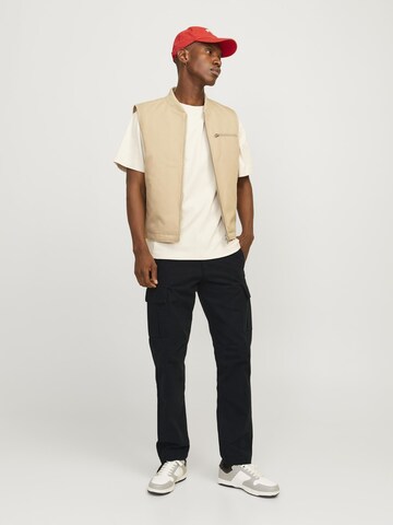 JACK & JONES Loose fit Cargo Pants 'JPSTKane Barkley' in Black