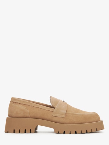 Estro Mokassin '09-2995' in Braun: Vorderseite