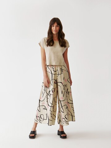 Wide leg Pantaloni 'OKLIMA 2' de la TATUUM pe bej