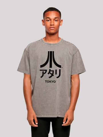F4NT4STIC Shirt 'Atari Tokyo Arcade Games' in Grey: front