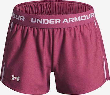 UNDER ARMOUR Regular Sports trousers 'Play Up' in Pink: front
