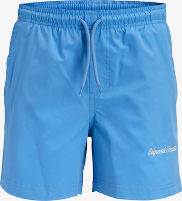 Jack & Jones Junior Badeshorts in Blau: Vorderseite