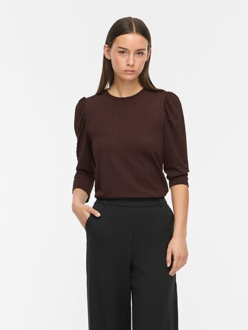 VILA Shirt 'VIAnine' in Brown: front