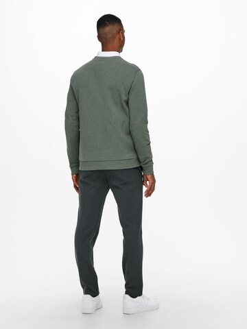 Only & Sons Regular Fit Sweatshirt 'Ceres' in Grün