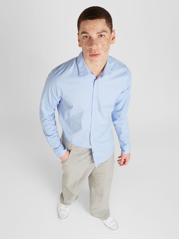 SCOTCH & SODA Slim fit Button Up Shirt 'Essential' in Blue