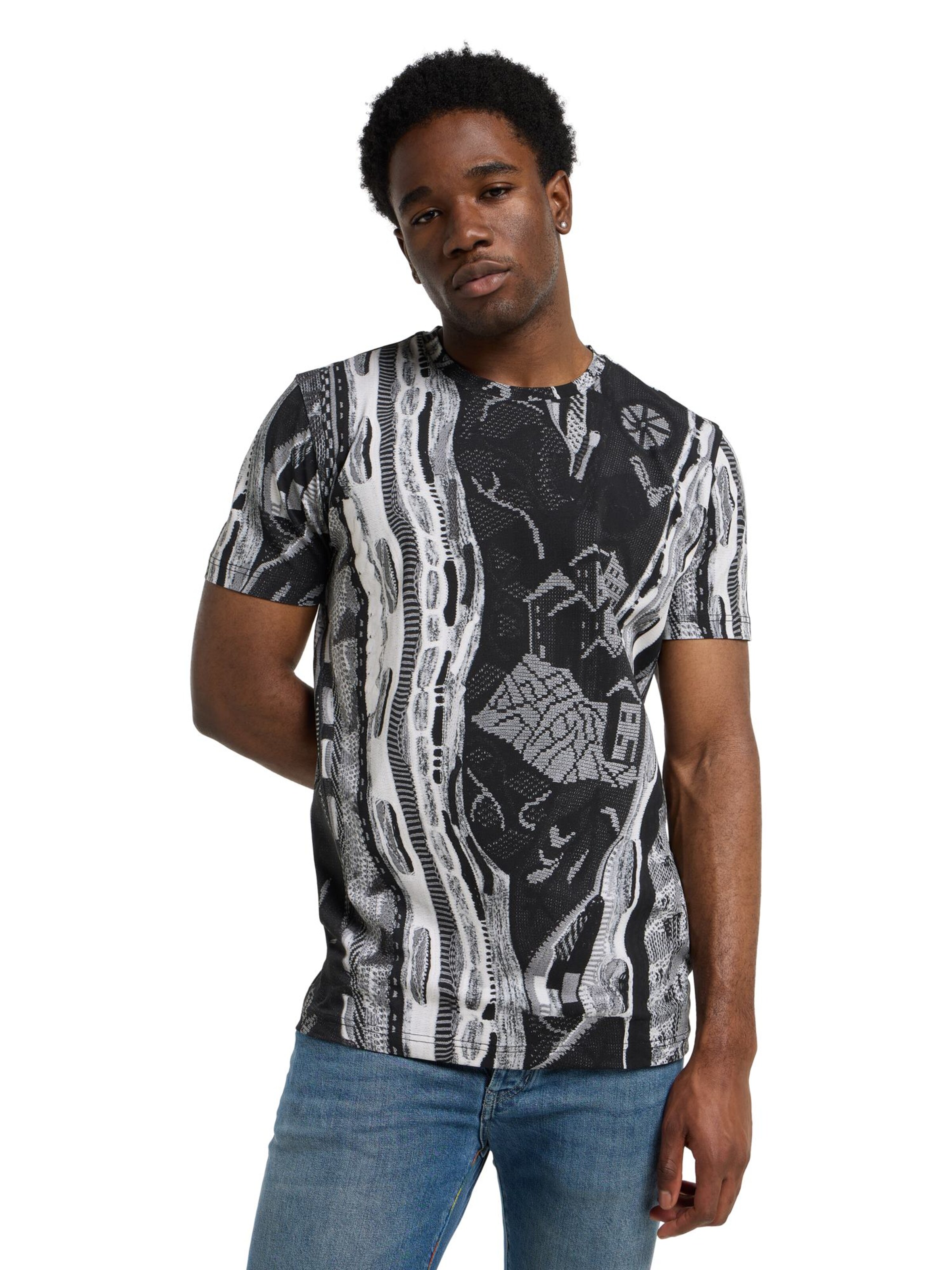 Carlo Colucci Shirt 'Einhaeuserer' in Zwart: voorkant