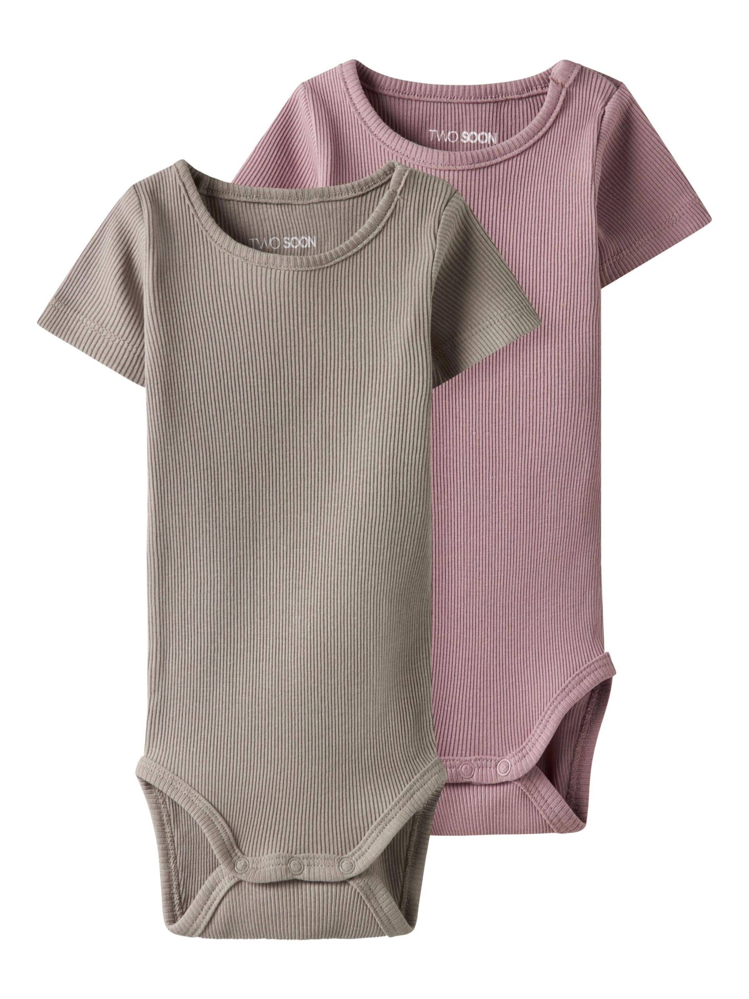 TWO SOON Ползунки/боди в Коричневый: спереди