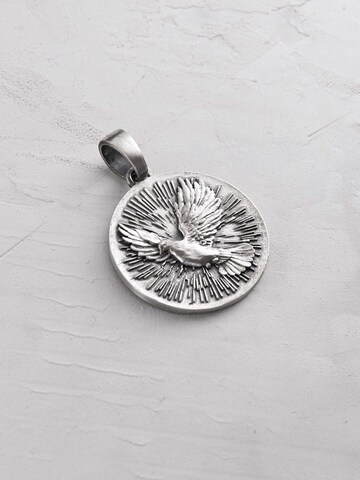 REYTEL - Pingente 'HOLY SPIRIT DOVE' em prata: frente