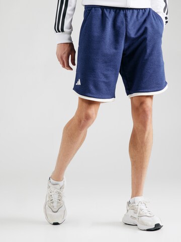 ADIDAS PERFORMANCE - Loosefit Pantalón deportivo 'Heritage' en azul: frente