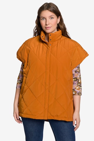 Ulla Popken Bodywarmer in Oranje: voorkant