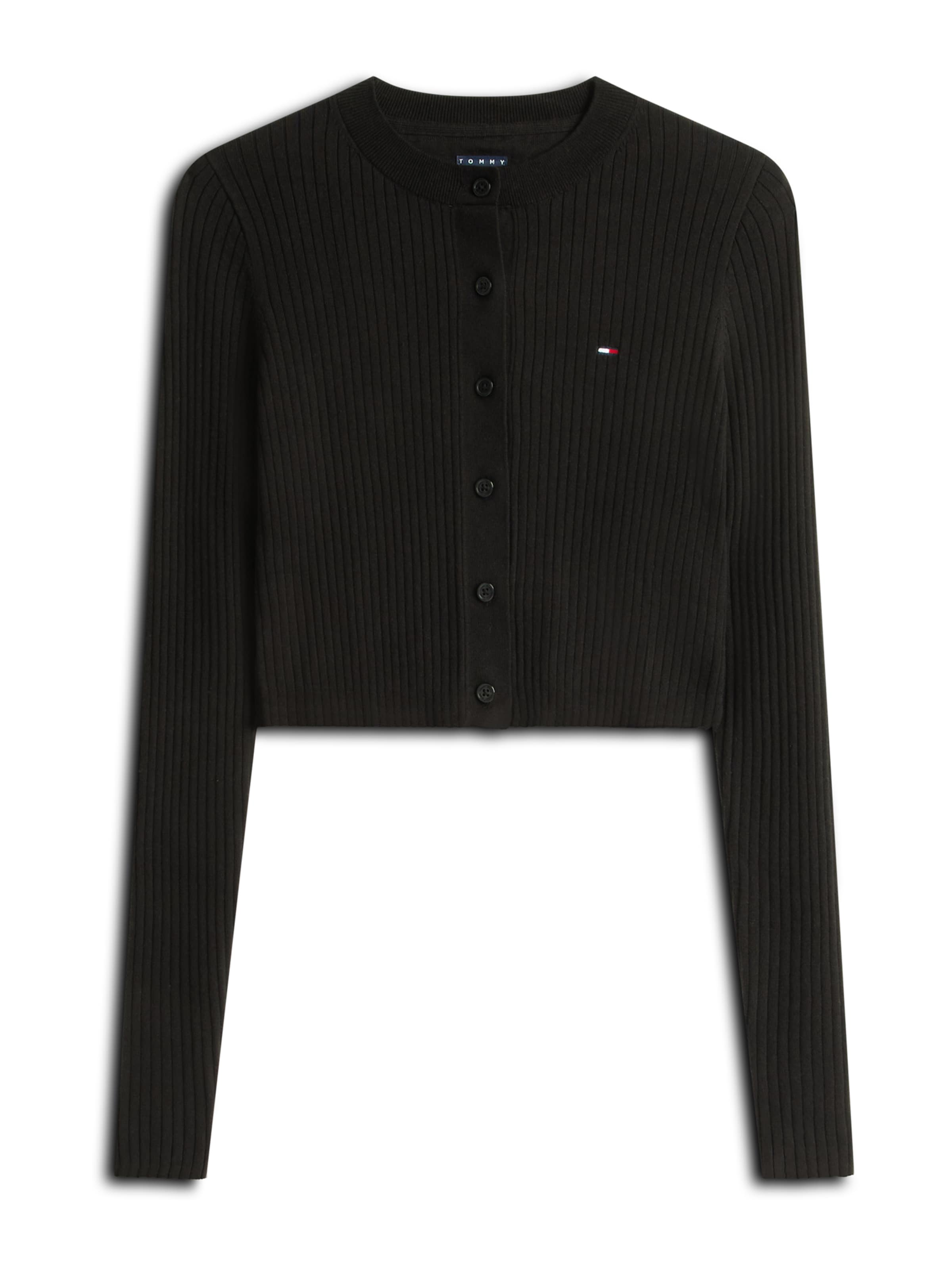 Tommy Jeans Kardigán - fekete: elől